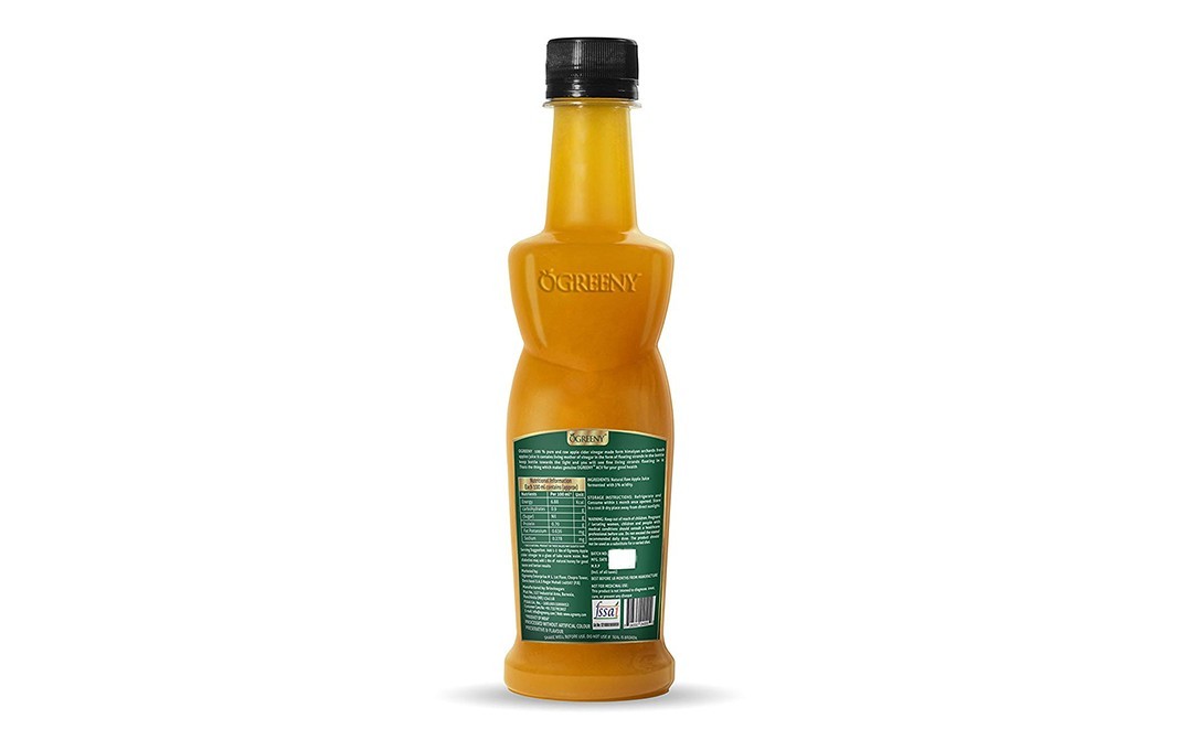 Ogreeny Apple Cider Vinegar (With The Mother)   Bottle  350 millilitre